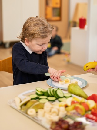 Gezonde voeding op de opvang